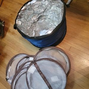 9 PIECE OUTDOOR COVER SET- 1 INSULATED & 8 MESH- GREAT SET